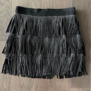 Beaded fringe skirt